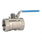 3 1 Piece Threaded Stainless Steel Ball Valve